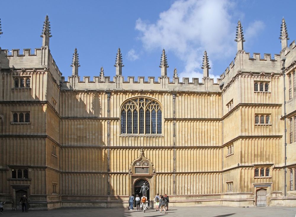 Historic architecture at Oxford University, England