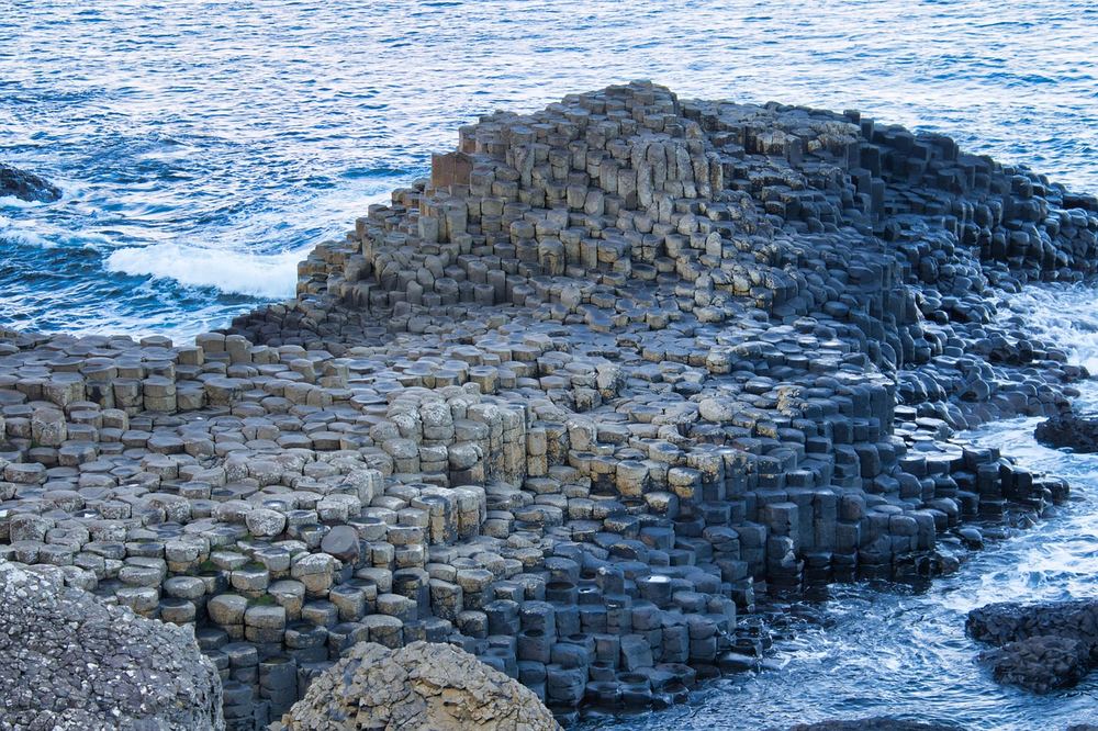 The Giant's Causeway rock formations in Northern Ireland