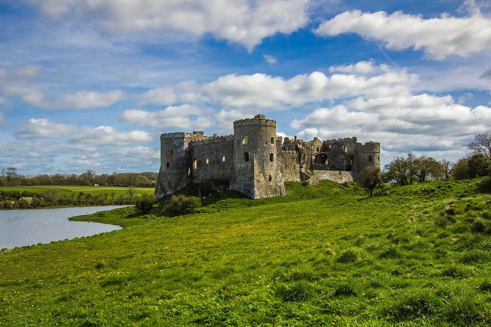 A historic castle in Wales