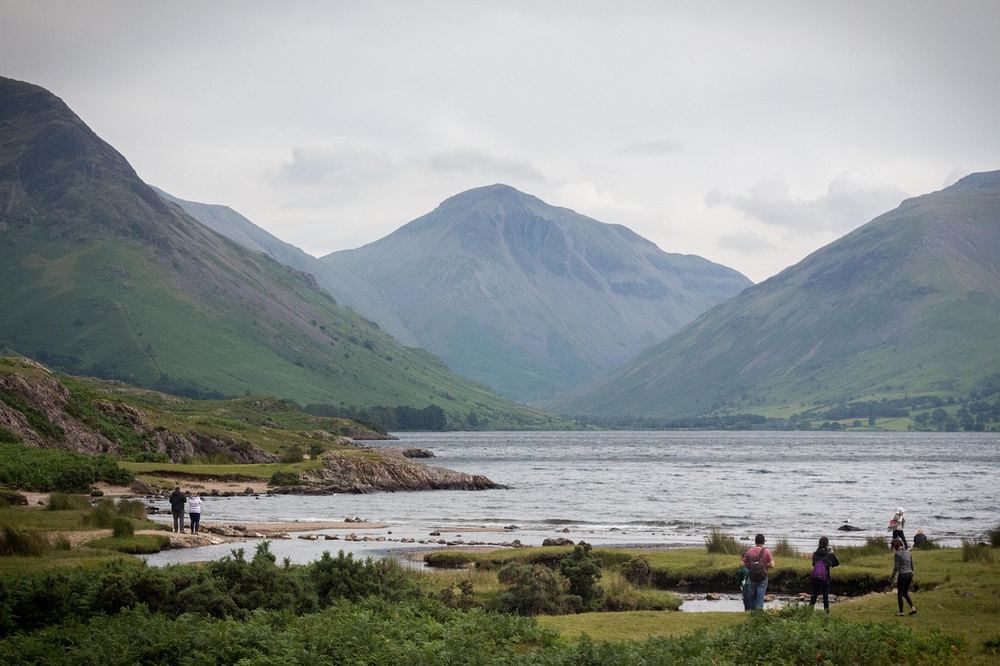 Mountains and lakes in the Lake District, England