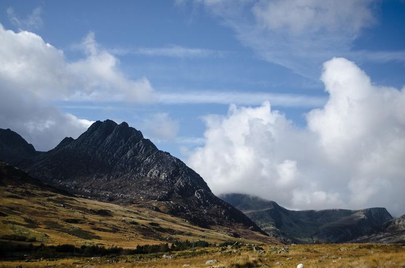 The mountains of Snowdonia National Park in Wales