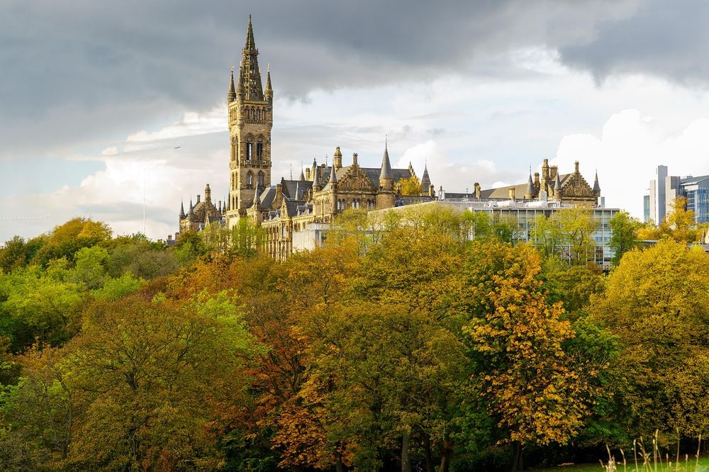 A UK park in autumn colours