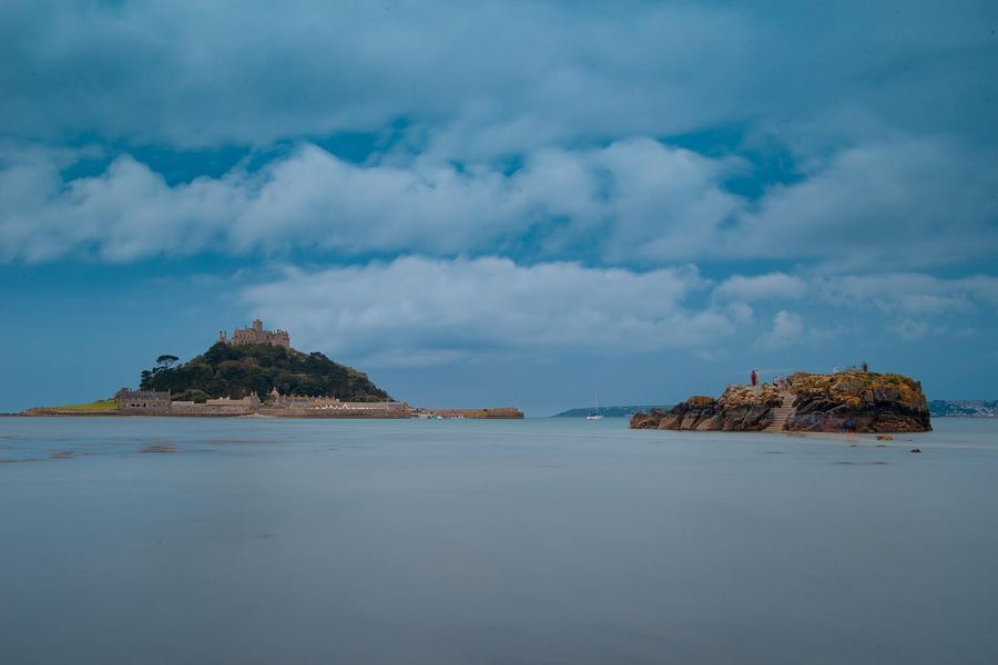 St Michael's Mount off the Cornwall coast