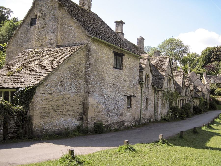 The charming village of Bibury in the Cotswolds