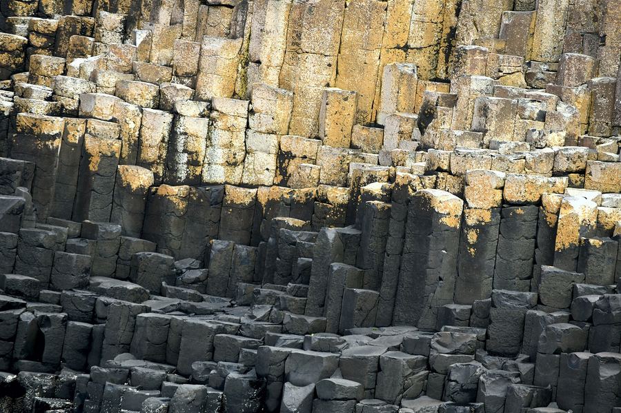 The Giant's Causeway rock formations in Northern Ireland