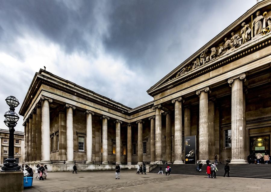 The British Museum interior in London