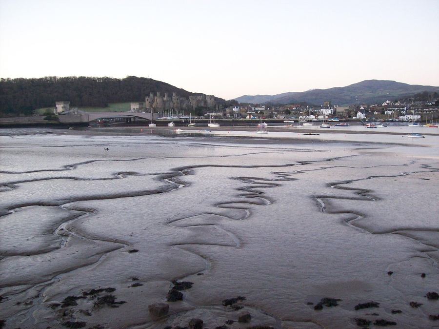 Conwy Castle on the Welsh coast